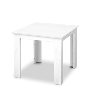 Gardeon Outdoor Side Beach Table - White - Ashley Rose