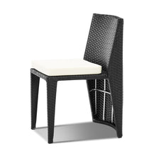 Load image into Gallery viewer, Ashley Rose 3 Piece PE Wicker Outdoor Table and Chair Set - Black - Ashley Rose