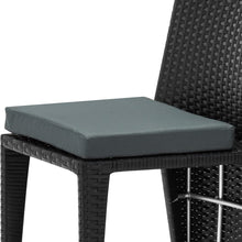 Load image into Gallery viewer, Ashley Rose 3 Piece PE Wicker Outdoor Table and Chair Set - Black - Ashley Rose