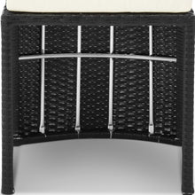 Load image into Gallery viewer, Ashley Rose 3 Piece PE Wicker Outdoor Table and Chair Set - Black - Ashley Rose