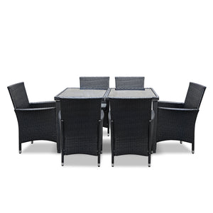 Ashley Rose Outdoor Furniture 7pcs Dining Set - Ashley Rose