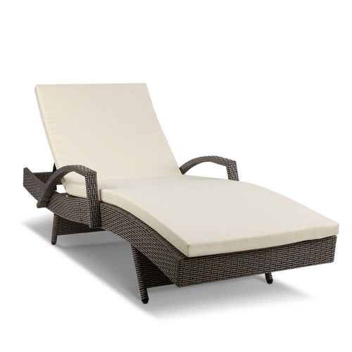 Ashley Rose Outdoor Sun Lounge - Grey - Ashley Rose