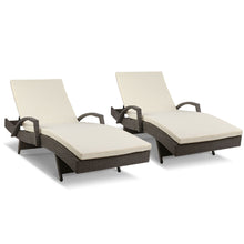 Load image into Gallery viewer, Ashley Rose Outdoor Sun Lounge Chair with Cushion- Grey - Ashley Rose