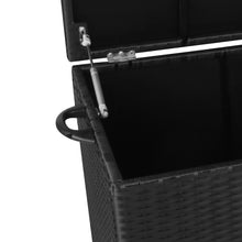 Load image into Gallery viewer, Ashley Rose 320L Outdoor Wicker Storage Box - Black - Ashley Rose