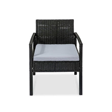 Load image into Gallery viewer, Ashley Rose 4 Piece Outdoor Wicker Furniture Set - Black - Ashley Rose