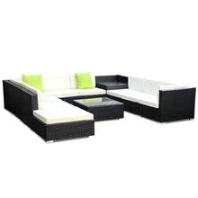 Load image into Gallery viewer, Ashley Rose 11PC Sofa Set with Storage Cover Outdoor Furniture Wicker - Ashley Rose