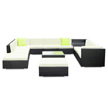 Load image into Gallery viewer, Ashley Rose 13PC Outdoor Furniture Sofa Set Wicker Garden Patio Lounge - Ashley Rose