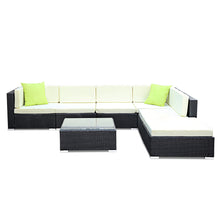 Load image into Gallery viewer, Ashley Rose 7PC Outdoor Furniture Sofa Set Wicker Garden Patio Pool Lounge - Ashley Rose