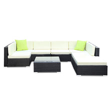 Load image into Gallery viewer, Ashley Rose 8PC Outdoor Furniture Sofa Set Wicker Garden Patio Pool Lounge - Ashley Rose