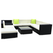 Load image into Gallery viewer, Ashley Rose 9PC Outdoor Furniture Sofa Set Wicker Garden Patio Pool Lounge - Ashley Rose