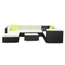 Load image into Gallery viewer, Ashley Rose 9PC Outdoor Furniture Sofa Set Wicker Garden Patio Pool Lounge - Ashley Rose