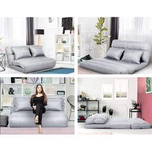 Load image into Gallery viewer, Ashley Rose Lounge Sofa Bed Floor Recliner Chaise Folding Linen Farbric - Ashley Rose