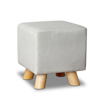 Load image into Gallery viewer, Ashley Rose Fabric Square Foot Stool - Beige - Ashley Rose