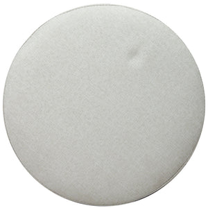 Ashley Rose Fabric Round Ottoman - Light Beige - Ashley Rose