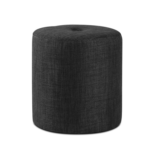 Ashley Rose Ottoman Footstool Foot Rest Stool Fabric Charcoal - Ashley Rose