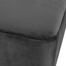 Load image into Gallery viewer, Ashley Rose Velvet Footstool- Dark Grey - Ashley Rose