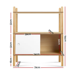 Ashles Rose Display Cabinet Storage Shelves Cupboard Table Sideboard Buffet - Ashley Rose