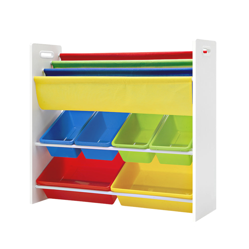 Ashley Rose Kids Bookshelf Toy Storage Box Organizer Bookcase 3 Tiers - Ashley Rose