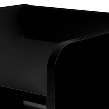 Load image into Gallery viewer, Ashley Rose Bedside Table Drawer - Black - Ashley Rose