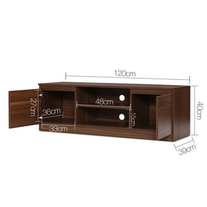 Ashley Rose TV Stand Entertainment Unit with Storage - Walnut - Ashley Rose