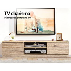 Ashley Rose 160CM TV Stand Entertainment Unit Lowline Storage Cabinet Wooden - Ashley Rose