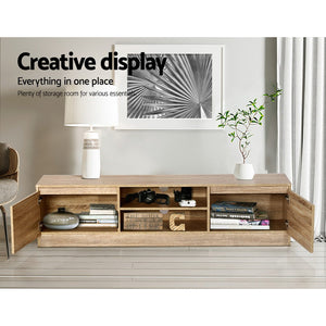 Ashley Rose 160CM TV Stand Entertainment Unit Lowline Storage Cabinet Wooden - Ashley Rose