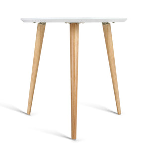 Ashley Rose Round Side Table - White - Ashley Rose