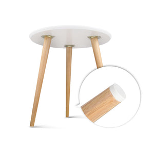 Ashley Rose Round Side Table - White - Ashley Rose