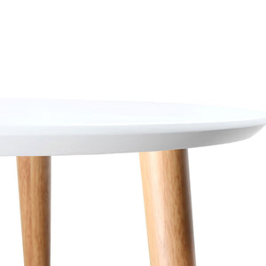 Ashley Rose Round Side Table - White - Ashley Rose