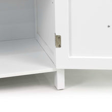 Load image into Gallery viewer, Ashles Rose Kitchen Storage Buffet with Shelves - White - Ashley Rose