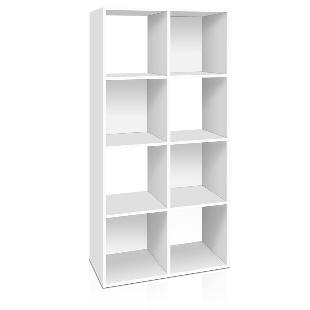 Ashley Rose 8 Cube Display Storage Shelf - White - Ashley Rose