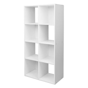 Ashley Rose 8 Cube Display Storage Shelf - White - Ashley Rose