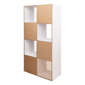 Ashley Rose 8 Cube Display Storage Shelf - White - Ashley Rose