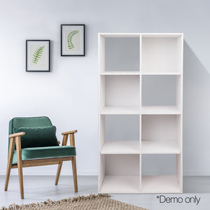 Ashley Rose 8 Cube Display Storage Shelf - White - Ashley Rose