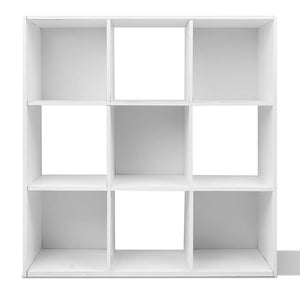 Ashley Rose 9 Cube Display Storage Shelf White - Ashley Rose