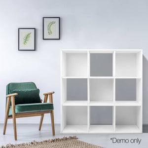 Ashley Rose 9 Cube Display Storage Shelf White - Ashley Rose