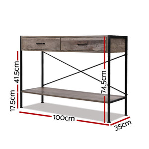 Ashley Rose Wooden Hallway Console Table - Wood - Ashley Rose