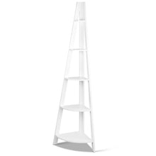 Load image into Gallery viewer, Ashley Rose 5 Tier Corner Ladder Bookshelf - White - Ashley Rose