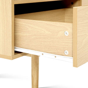 Ashley Rose Wooden Scandinavian Entertainment Unit - Natural - Ashley Rose