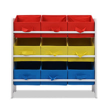 Load image into Gallery viewer, Ashley Rose 9 Bin Kids Wooden Storage Cabinet Bookshelf - Ashley Rose