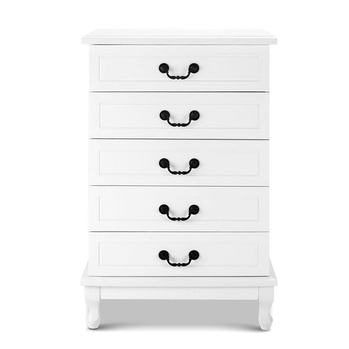 Ashley Rose Chest of Drawers Tallboy Dresser Storage Cabinet Table Bedroom Organiser - Ashley Rose