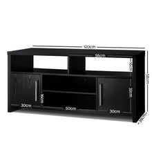 Load image into Gallery viewer, Ashley Rose Entertainment Unit with Cabinets - Black - Ashley Rose