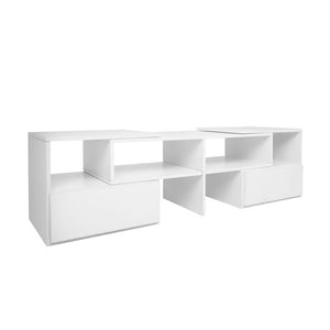 Ashley Rose Entertainment Unit with Cabinets - White - Ashley Rose