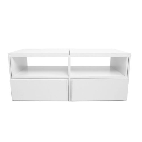 Ashley Rose Entertainment Unit with Cabinets - White - Ashley Rose