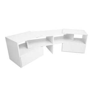 Ashley Rose Entertainment Unit with Cabinets - White - Ashley Rose