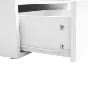 Ashley Rose Entertainment Unit with Cabinets - White - Ashley Rose