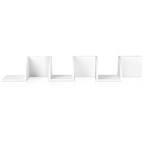 Ashley Rose 5 Tier Corner Wall Shelf - White - Ashley Rose