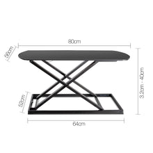 Load image into Gallery viewer, Height Adjustable Standing Desk - Black - Ashley Rose