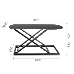 Height Adjustable Standing Desk - Black - Ashley Rose