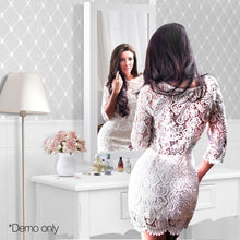 Load image into Gallery viewer, Wall Mounted Mirror with Jewellery Cabinet - White - Ashley Rose